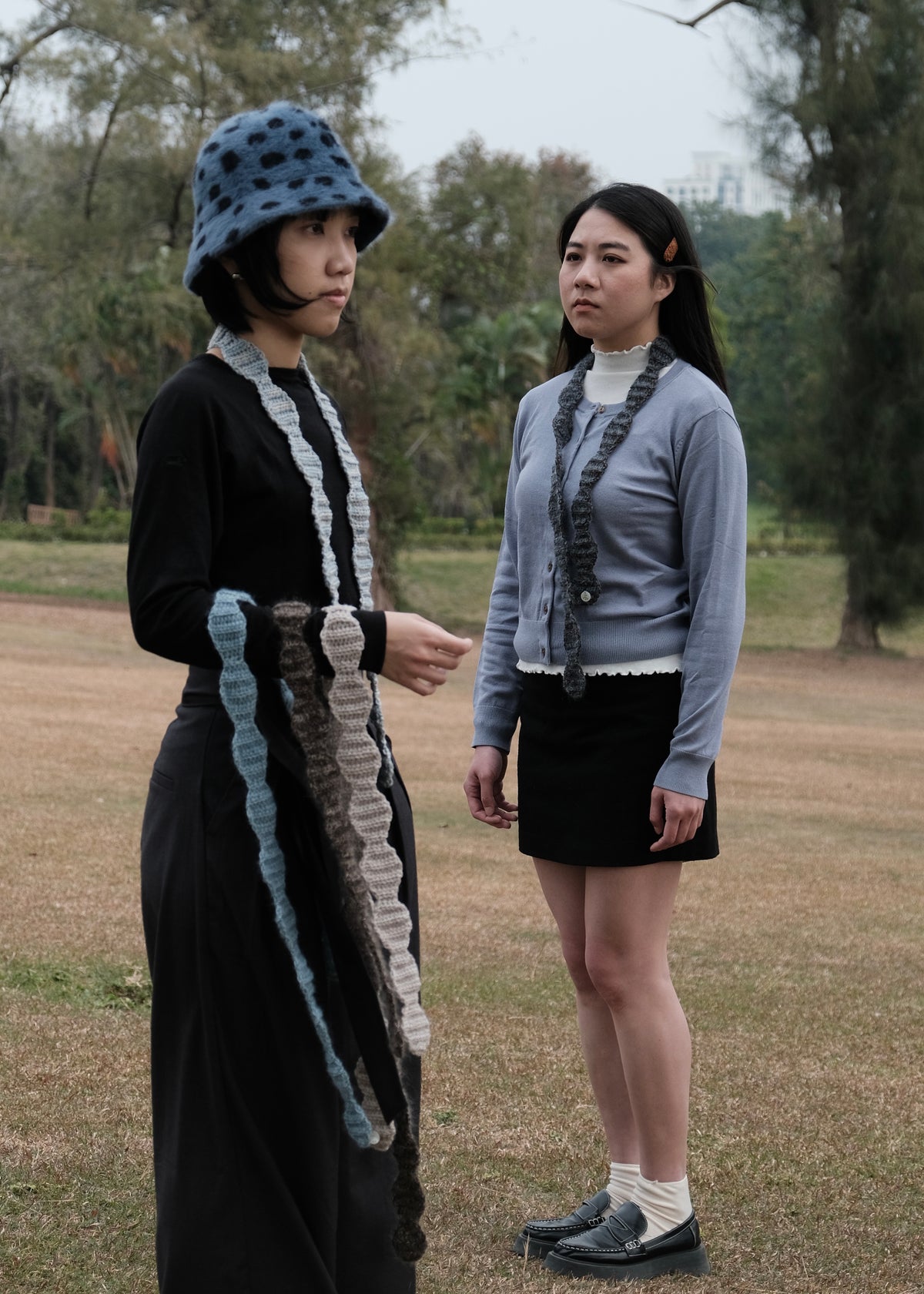 Bobo Cloud Slim Scarf  波波雲 美麗諾羊毛 纖薄領巾