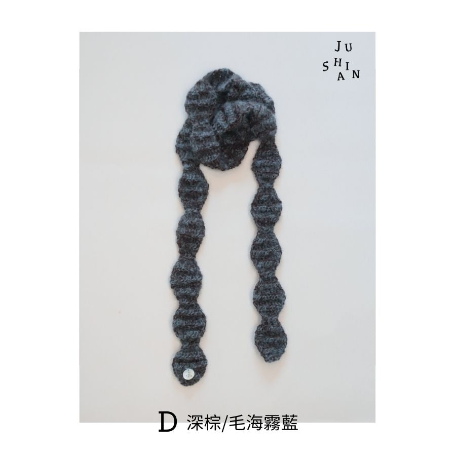 Bobo Cloud Slim Scarf  波波雲 美麗諾羊毛 纖薄領巾