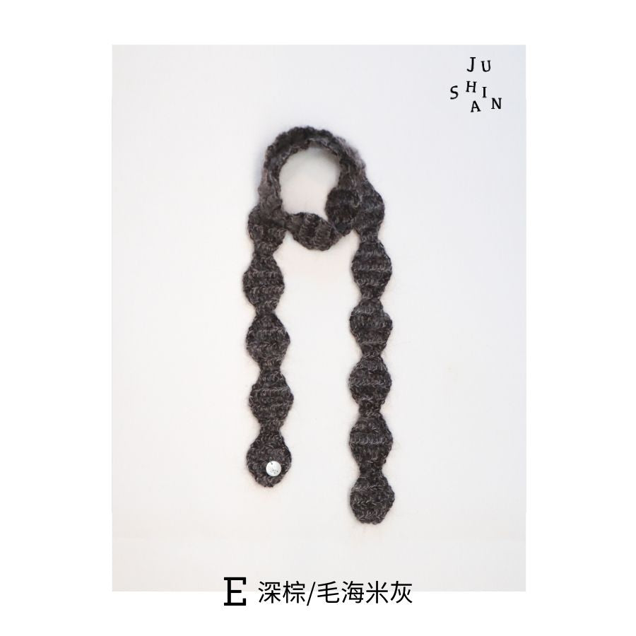 Bobo Cloud Slim Scarf  波波雲 美麗諾羊毛 纖薄領巾
