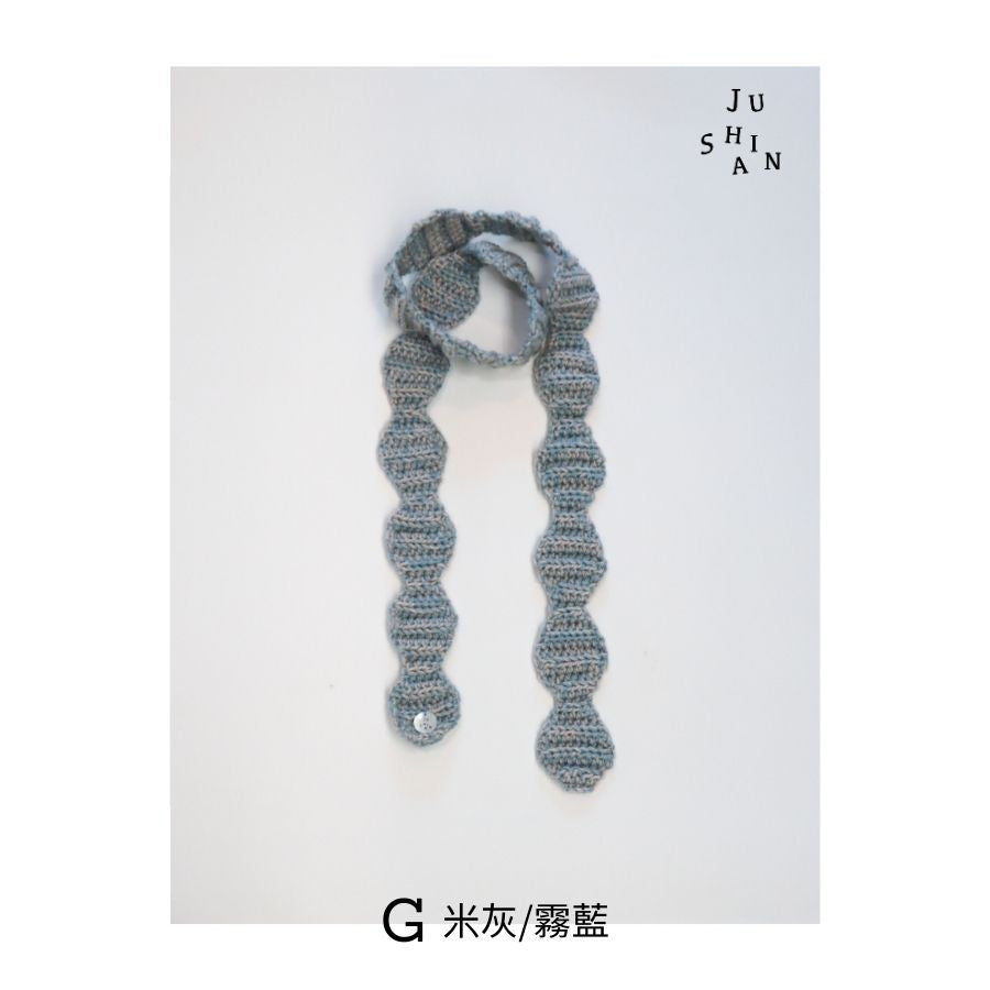 Bobo Cloud Slim Scarf  波波雲 美麗諾羊毛 纖薄領巾