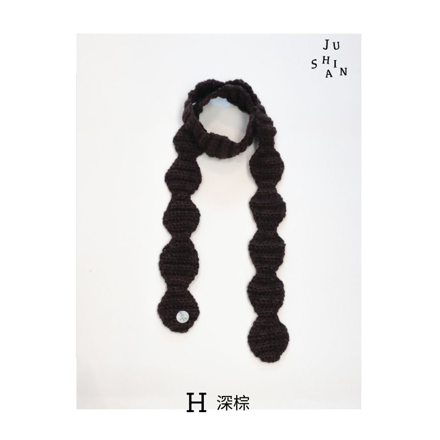 Bobo Cloud Slim Scarf  波波雲 美麗諾羊毛 纖薄領巾